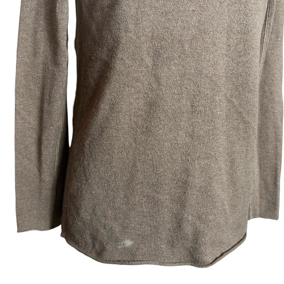 Bela NYC Brown Wool Cashmere Scoop Neck Long Sleeve Casual Comfy Sweater Medium - Picture 2 of 6